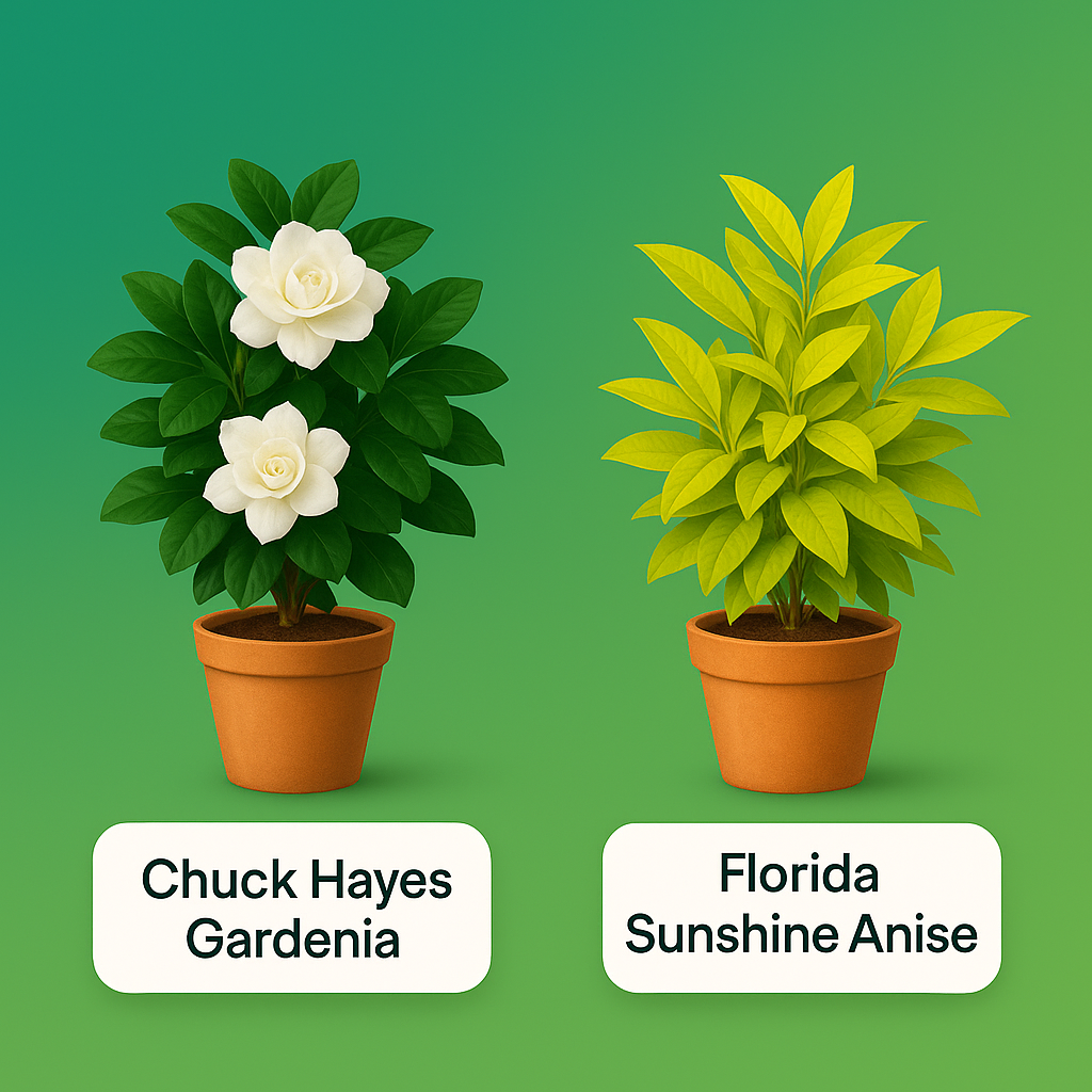 Black Friday 2 Plant Combo - Chuck Hayes Gardenia & Florida Sunshine Anise