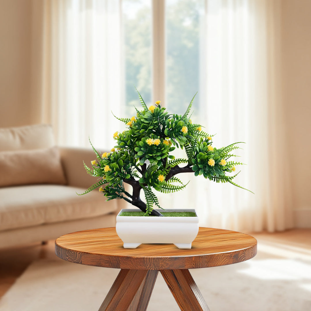 Stunning Yellow Artificial Bonsai ~ The Perfect Gift