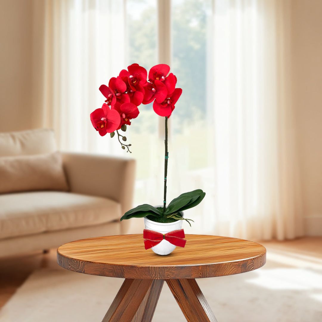 Gorgeous Red Orchid - Artificial (Good Gift)