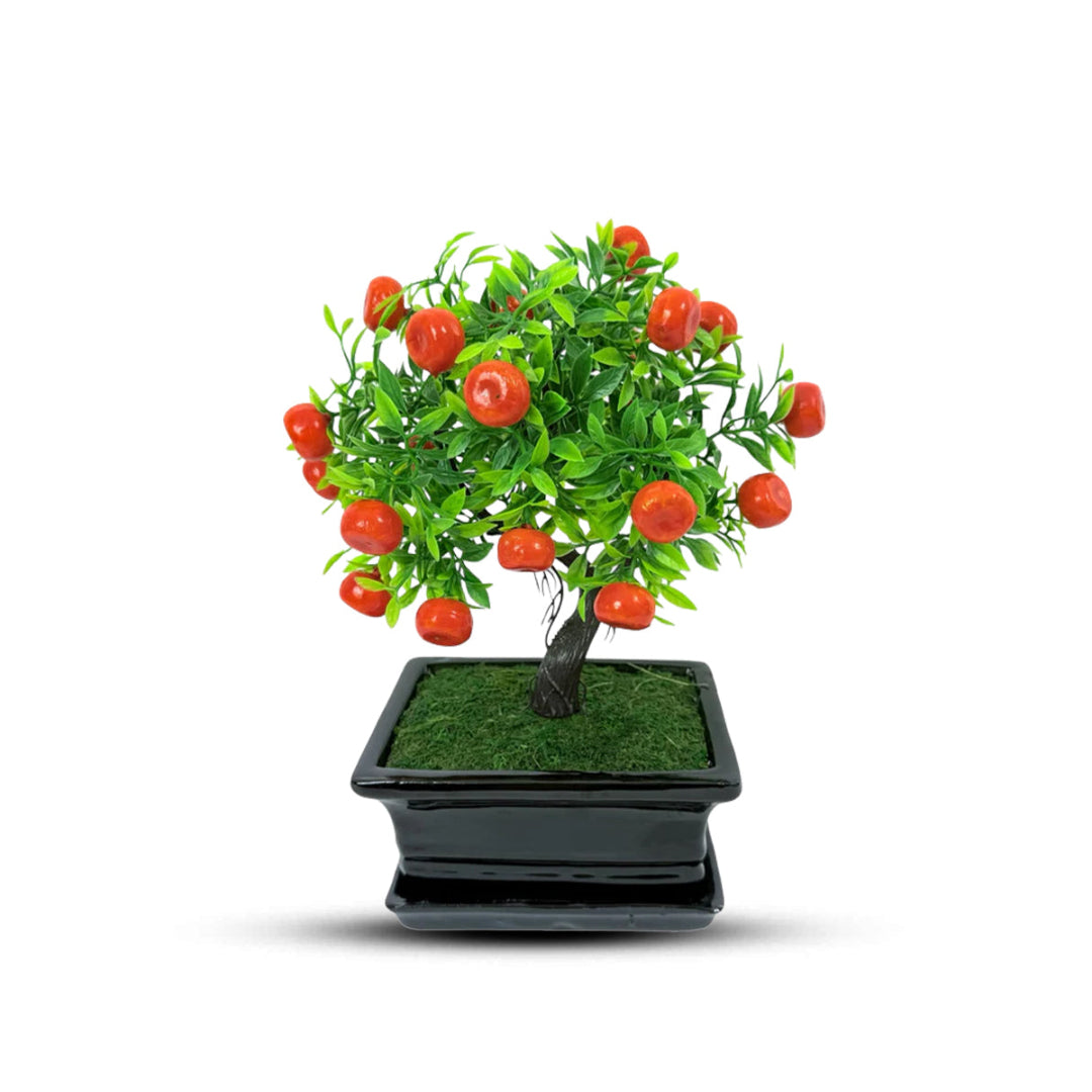 Mini Orange Bonsai Artificial