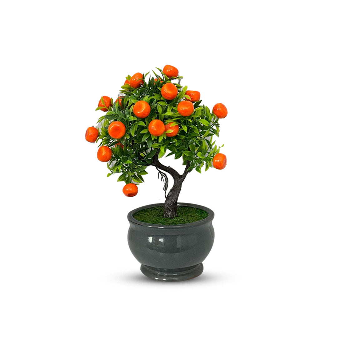 Mini Orange Bonsai Artificial