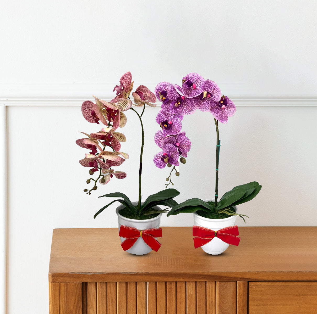 Beautiful Variegated Orchid-Artificial (The Perfect Christmas Gift)