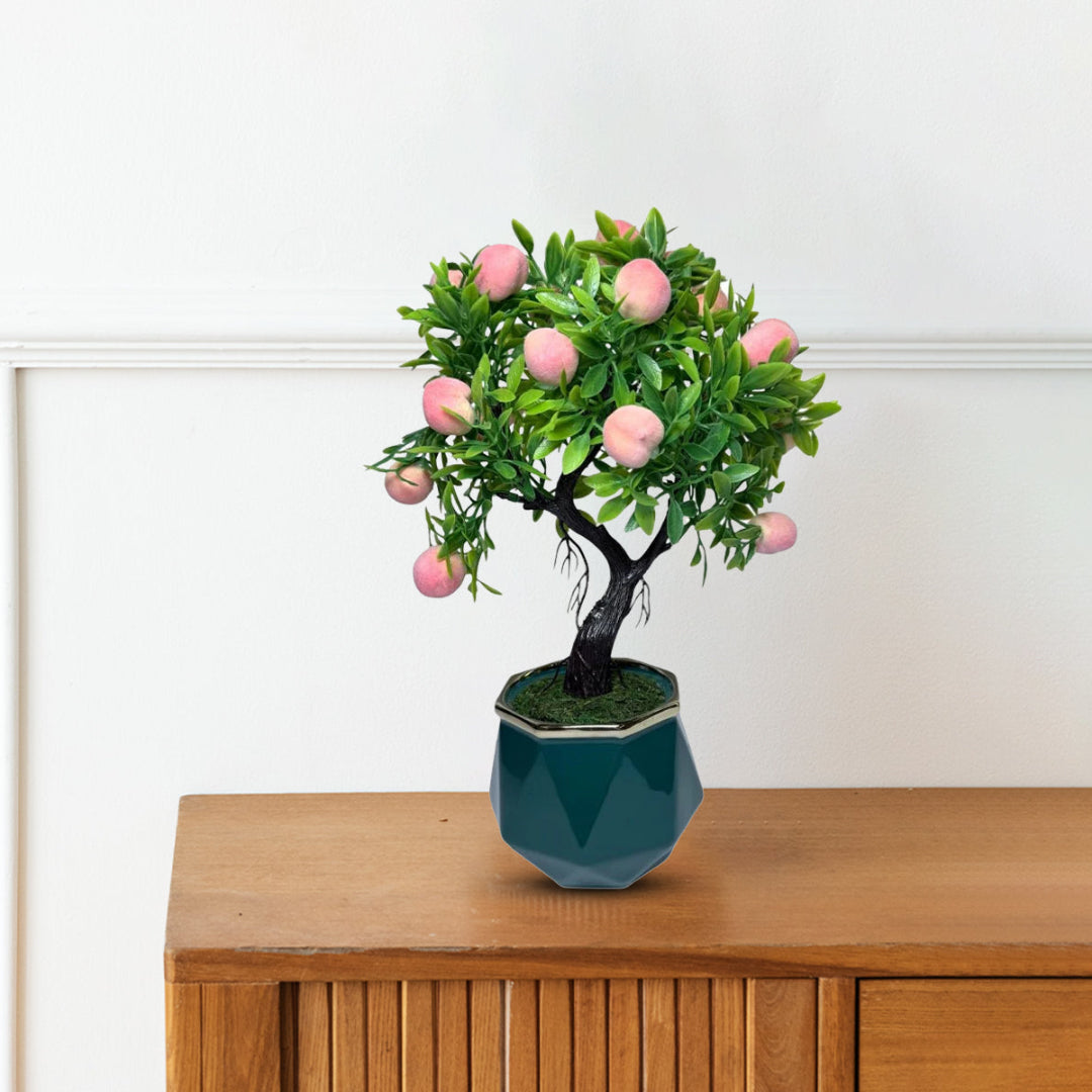 Gorgeous Artificial Mini Peach Bonsai ~ The Perfect Christmas Gift