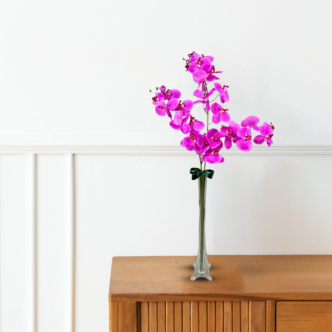 Stunning Artificial Orchids in Glass Vase