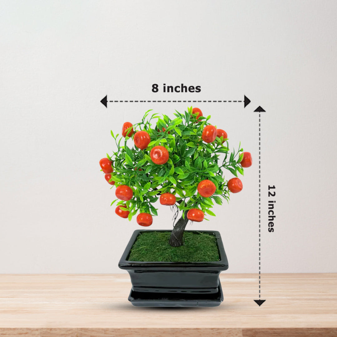 Mini Orange Bonsai Artificial