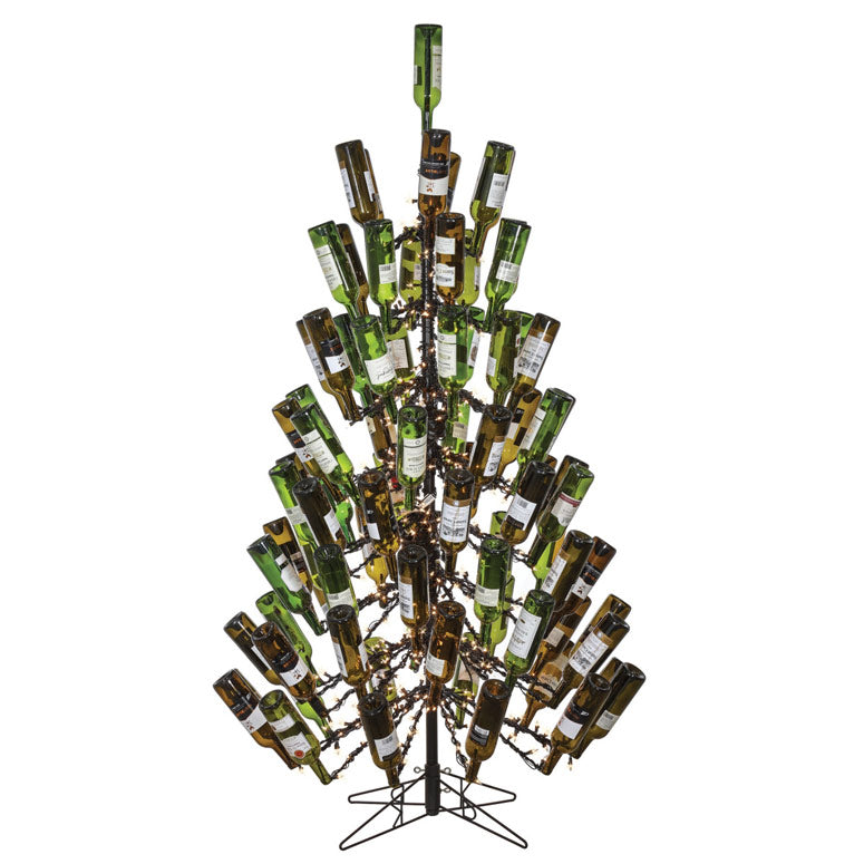 Artificial Tree : White Wine Bottle Tree