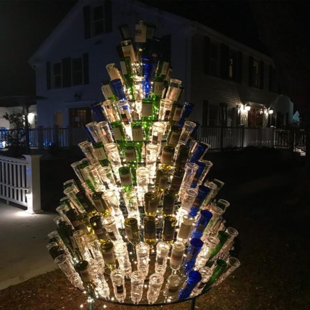 Artificial Tree : White Wine Bottle Tree