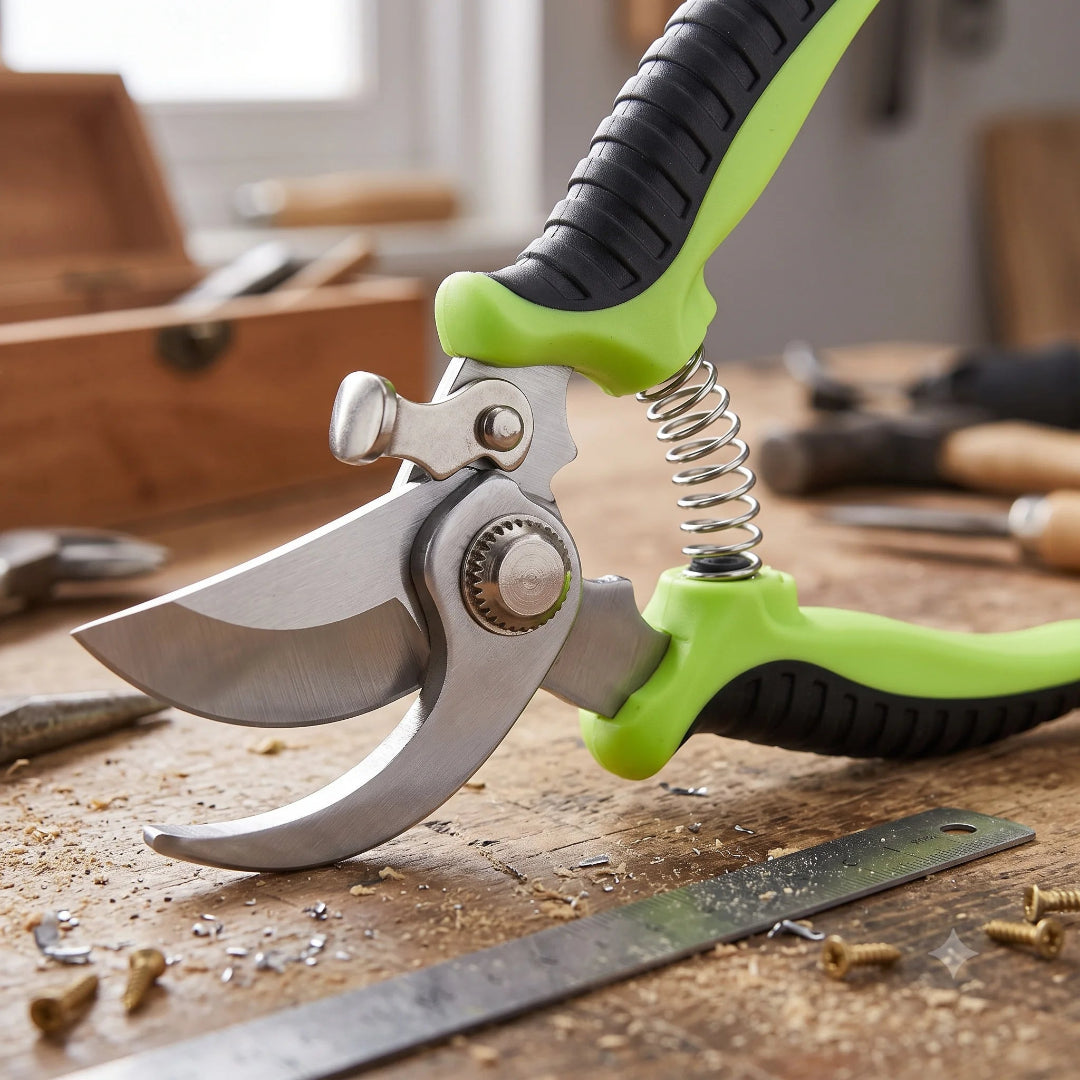 Plant Pruning Shears – 190mm Green Garden Hand Pruner