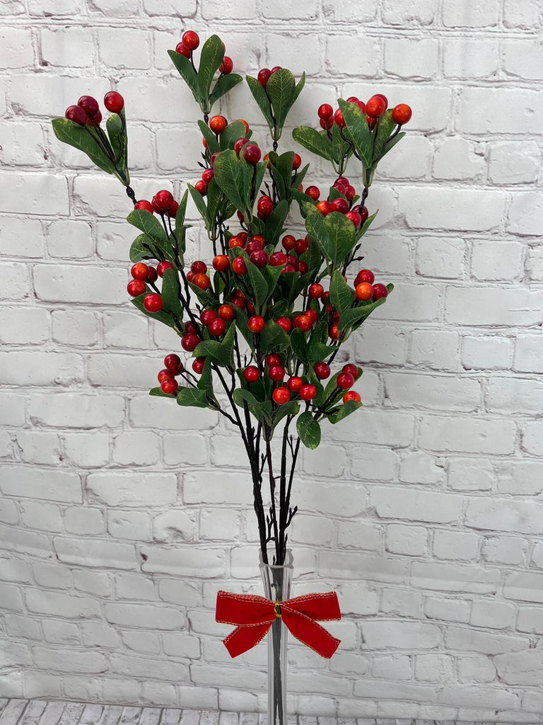 Gorgeous Holly with Red Berries -Artificial