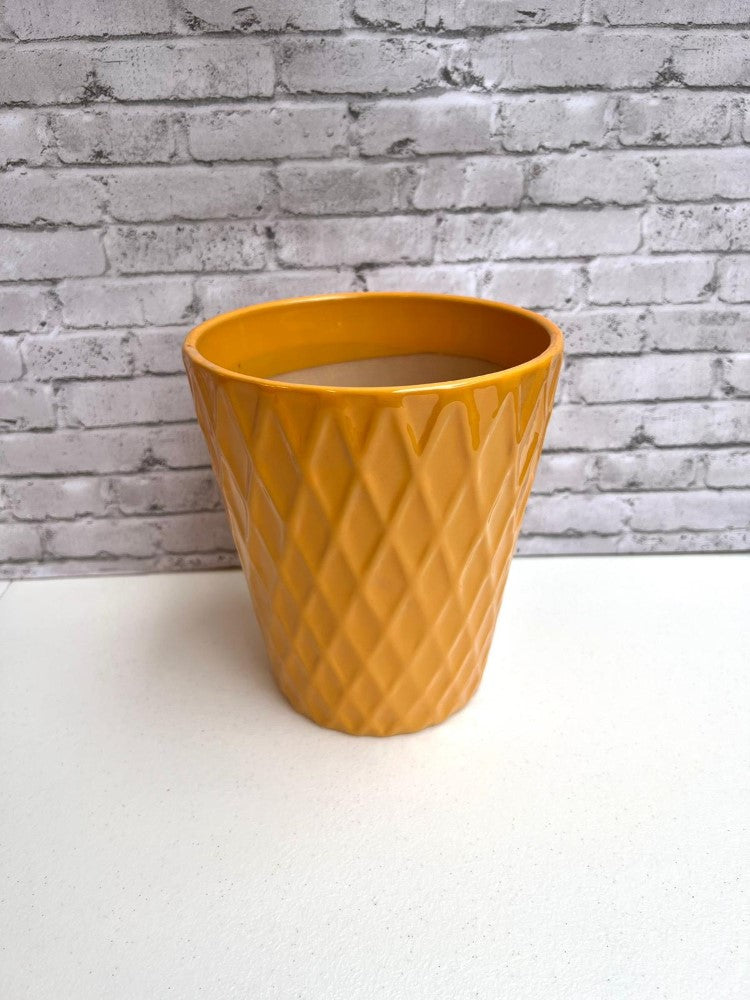 Alluring Mustard Ceramic Planter
