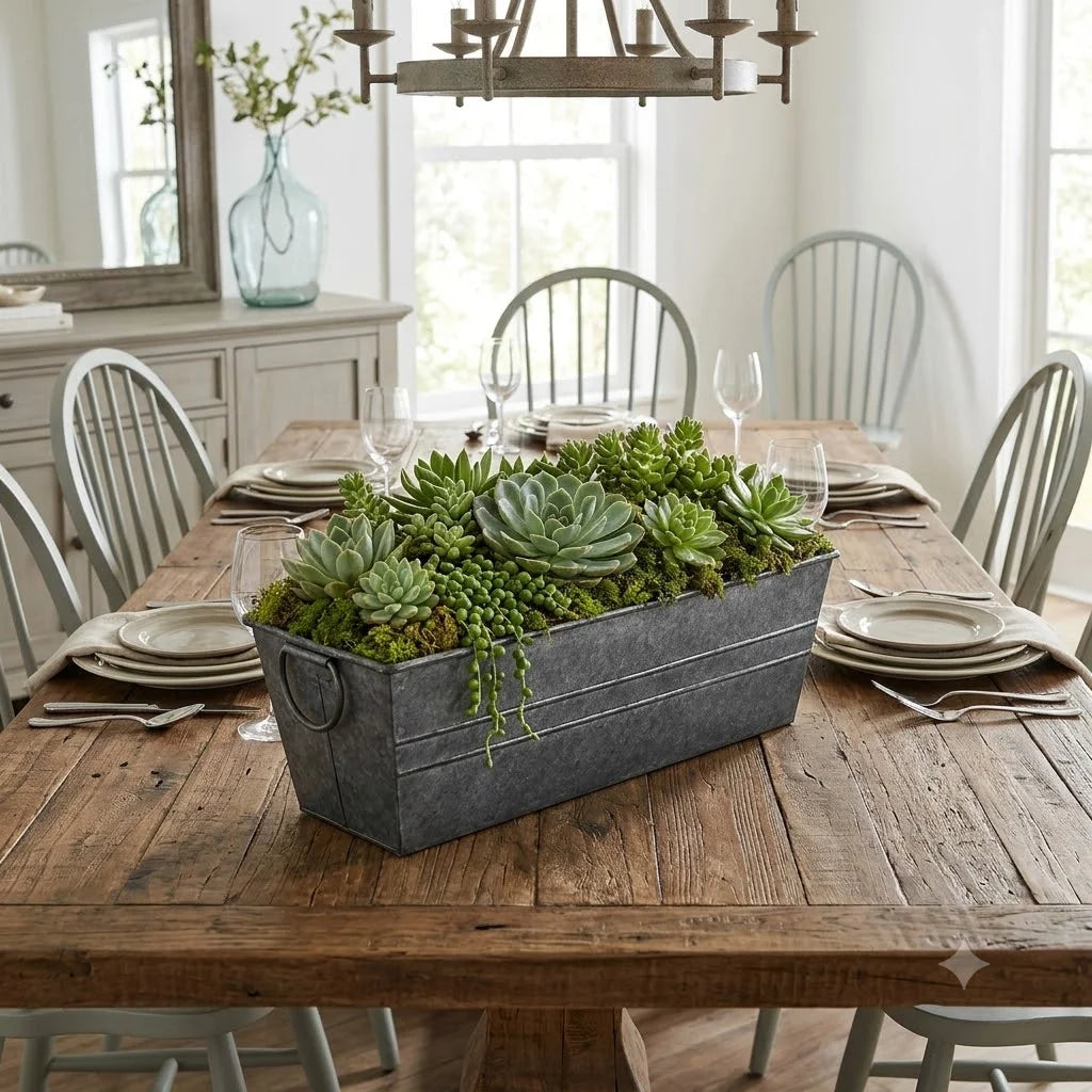 Galvanized Window Planter