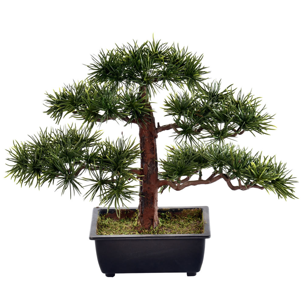 Artificial Plant : Potted Guest Greeting Bonsai Pine - From World Famous Vickerman Products