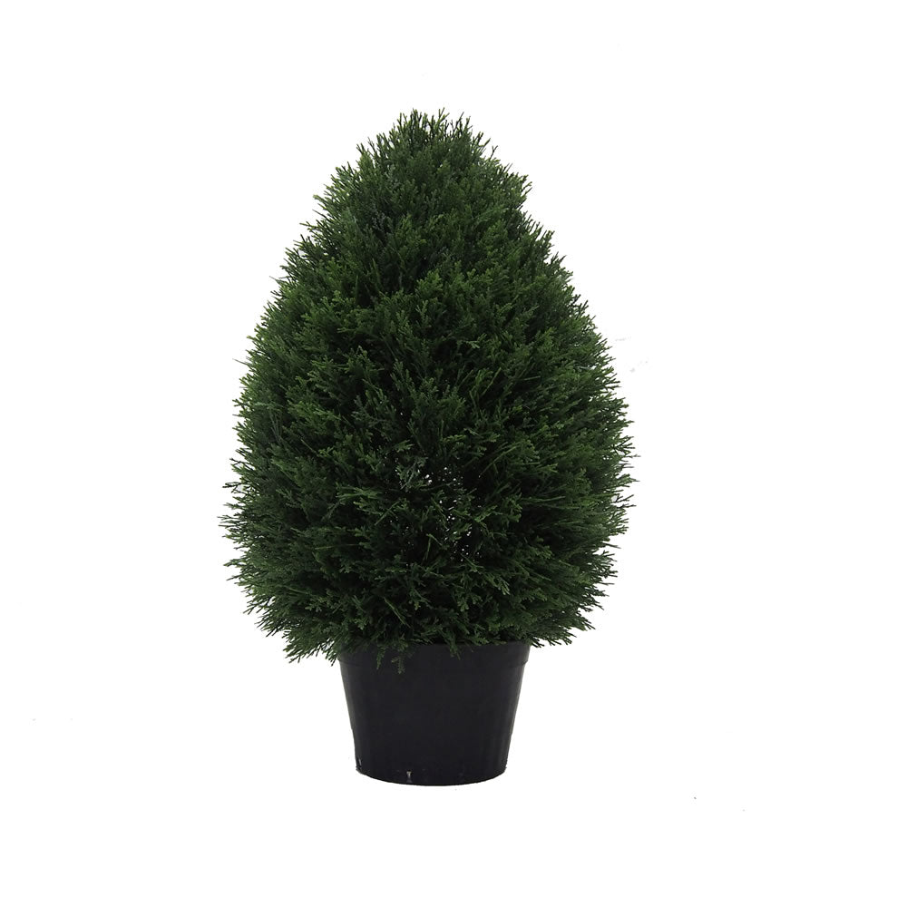 Artificial Plant : Potted Cedar Teardrop Shaped - From World Famous Vickerman Products