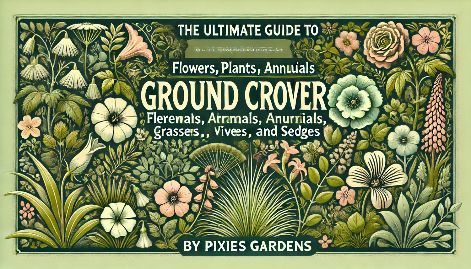 The Ultimate Guide to Ground Cover: Flowers, Plants, Perennials, Annuals, Shrubs, Vines, Grasses, and Sedges