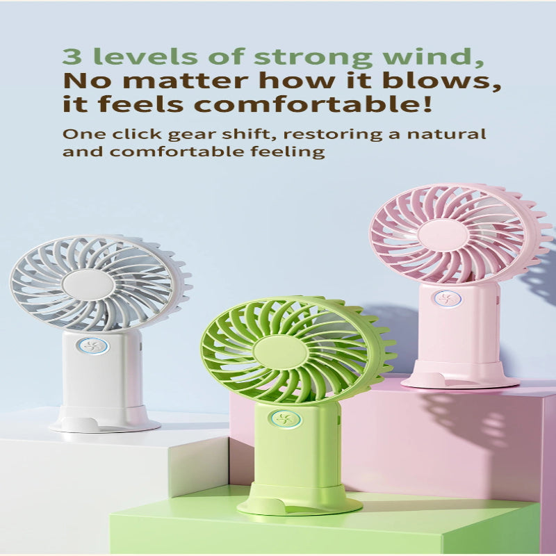 Handheld Fan with Phone Stand