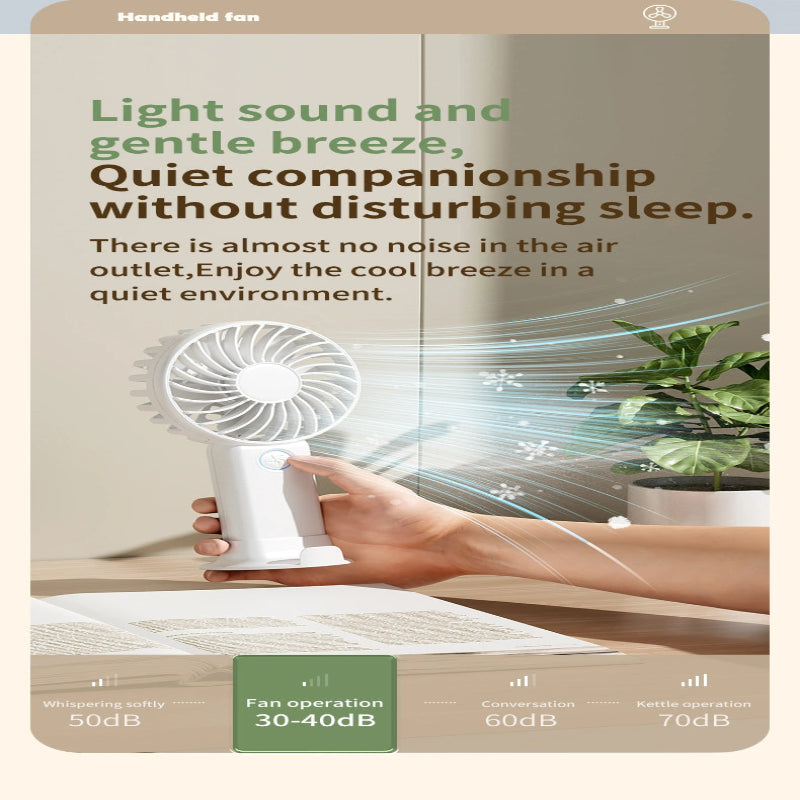 Handheld Fan with Phone Stand