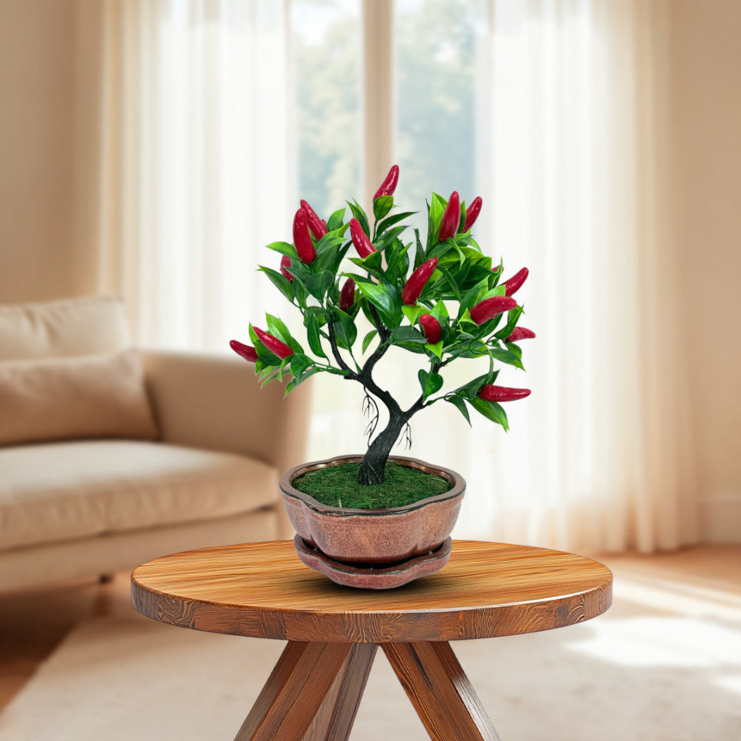 Gorgeous Artificial Mini Pepper Bonsai  ~ The Perfect Christmas Gift