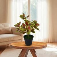 Artificial Gorgeous Leaves in Plastic Pot -Good Gift