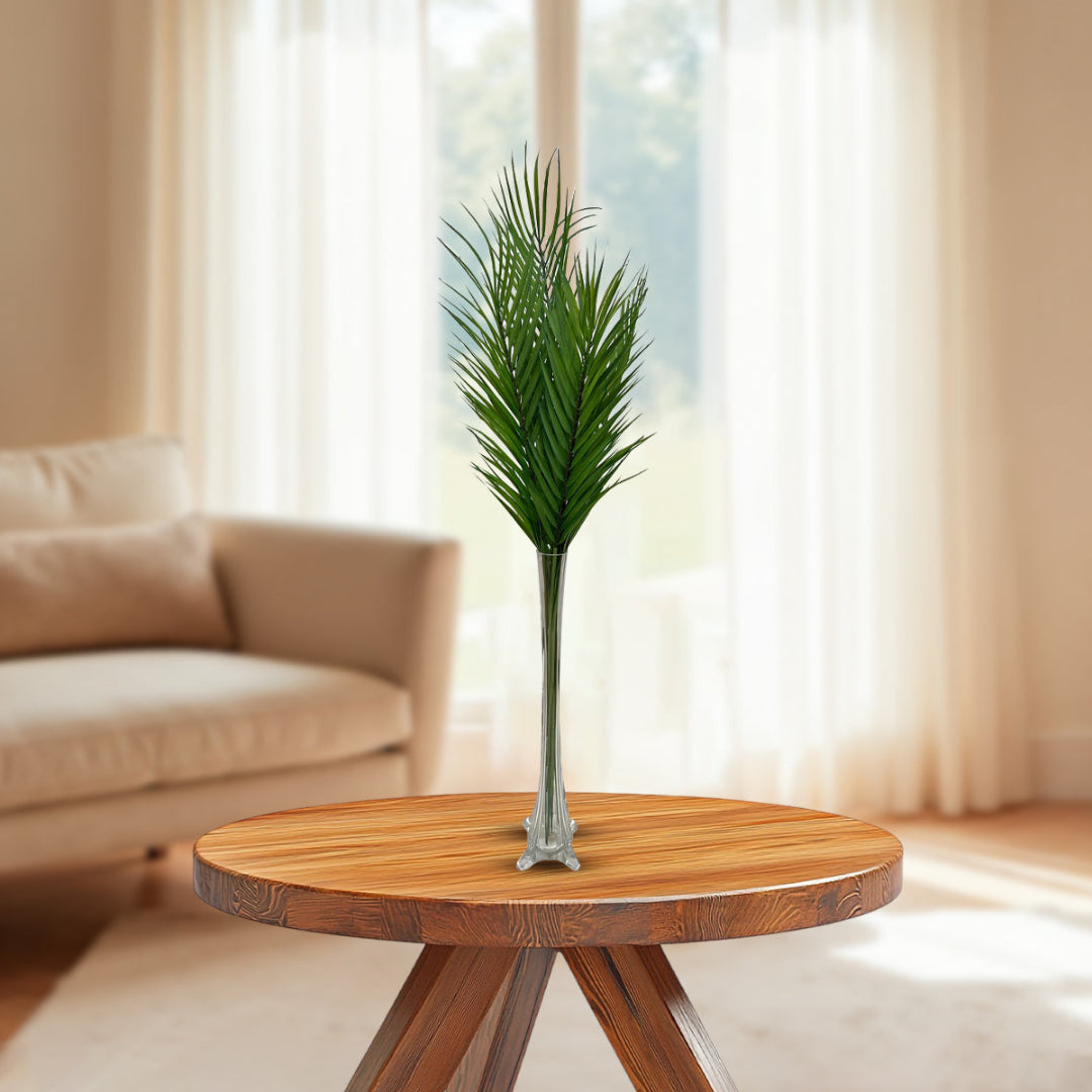 Artificial Stunning Leaves in Glass Vase -Good Gift