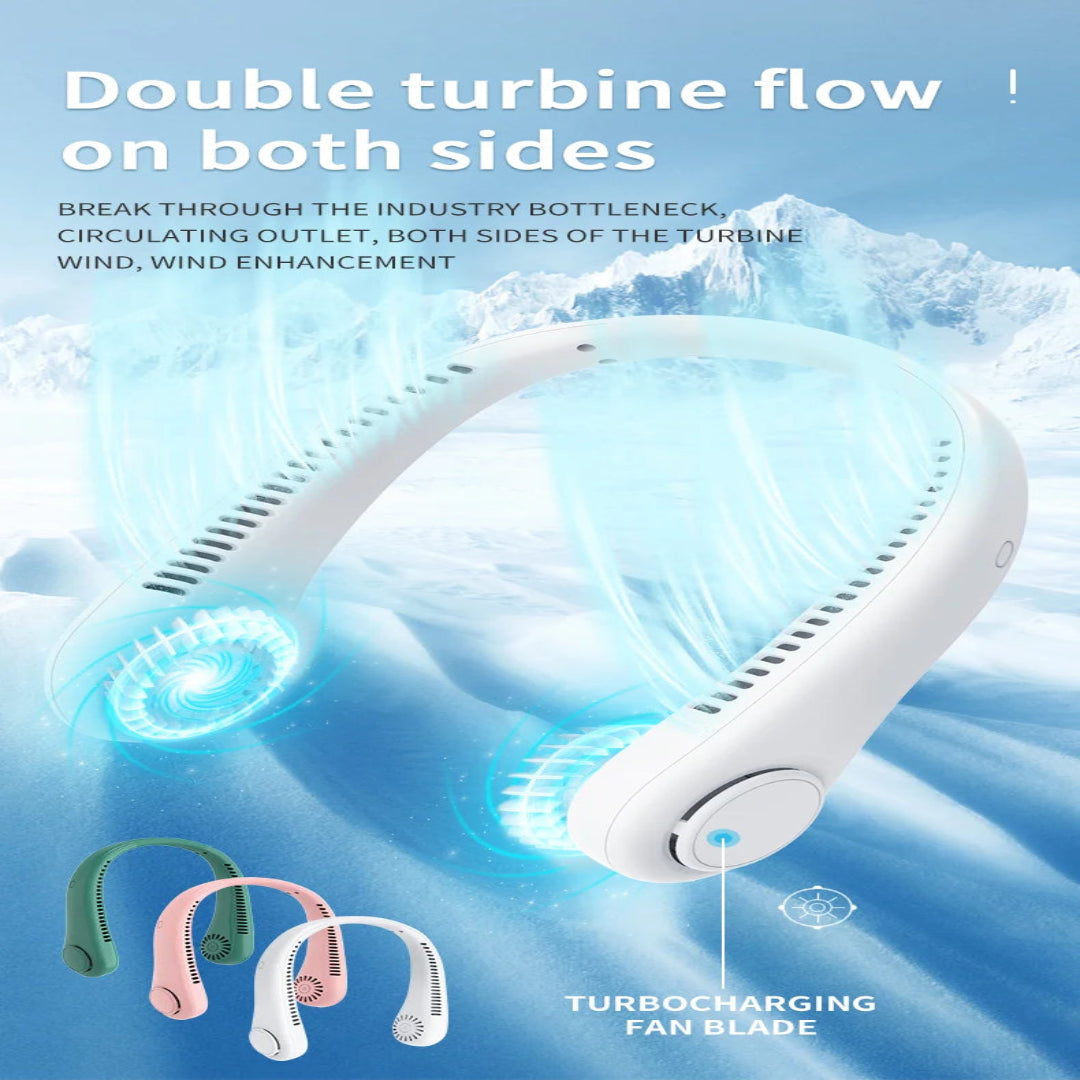 Hands-Free Rechargeable Neck Fan
