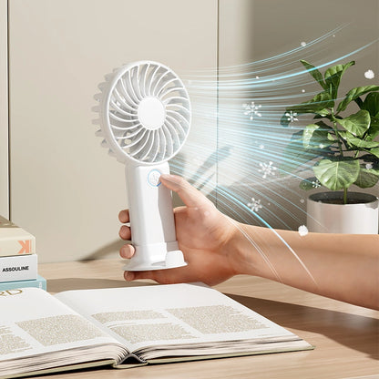Handheld Fan with Phone Stand