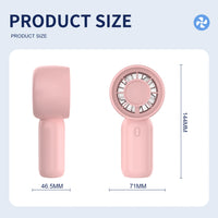 Compact 3-Speed Handheld Fan