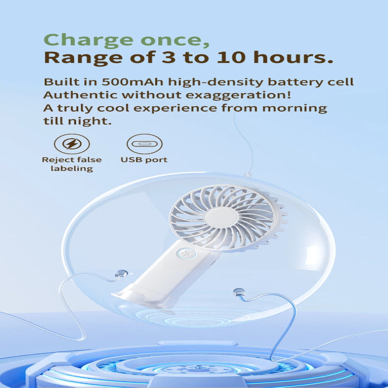 Handheld Fan with Phone Stand