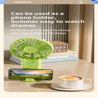 Handheld Fan with Phone Stand