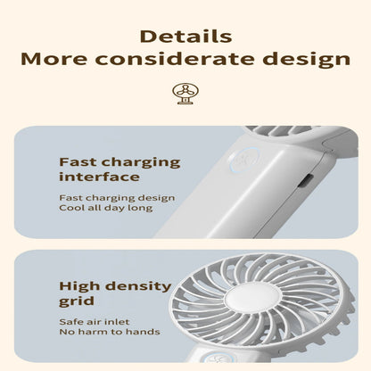 Handheld Fan with Phone Stand
