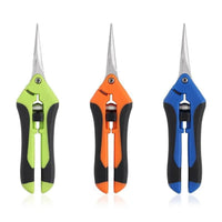 Garden Pruning Shears with Stainless Steel Blade & Safety Lock (Orange)