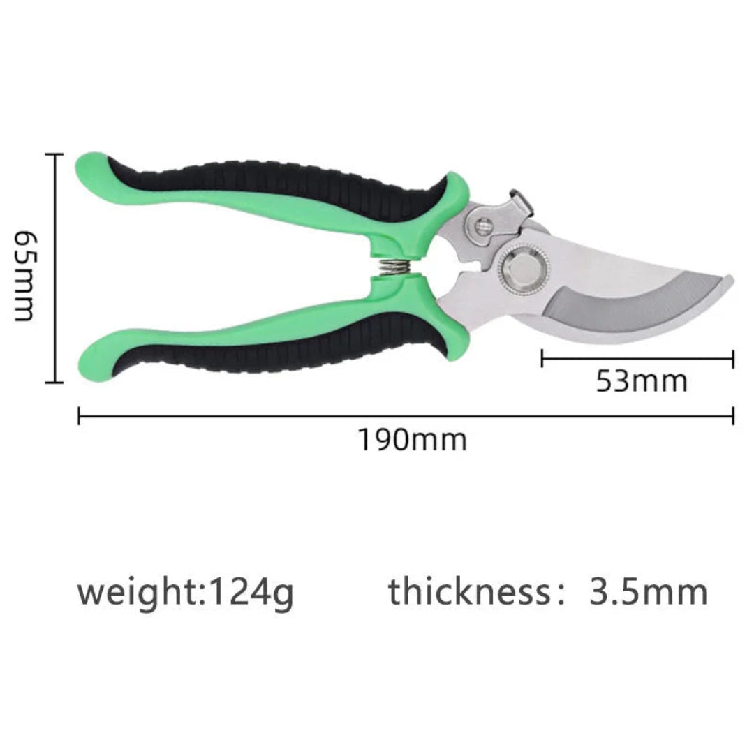 Plant Pruning Shears – 190mm Green Garden Hand Pruner
