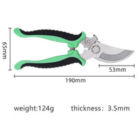 Plant Pruning Shears – 190mm Green Garden Hand Pruner