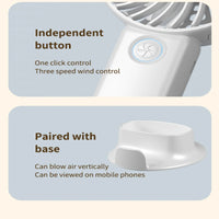 Handheld Fan with Phone Stand