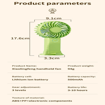 Handheld Fan with Phone Stand