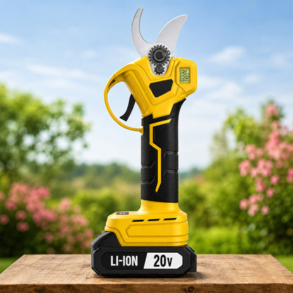 20V Cordless Electric Pruner - Brushless Battery Powered Pruning Shears for Tree Branches &amp; Garden Trimming