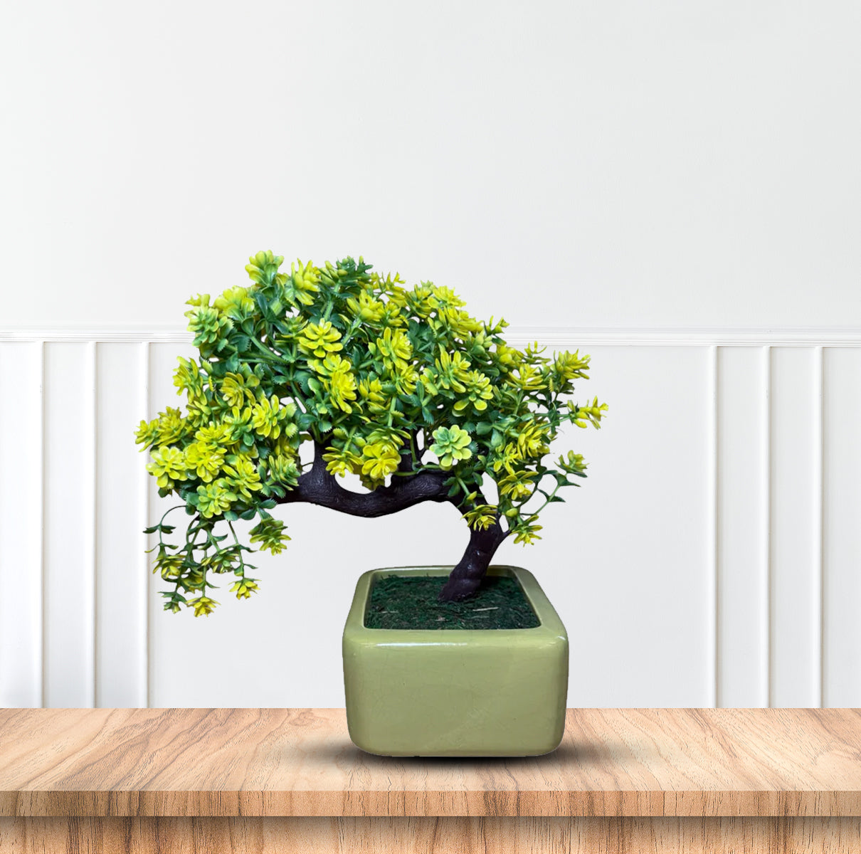 Gorgeous Yellow and Green Bonsai  -Good Gift