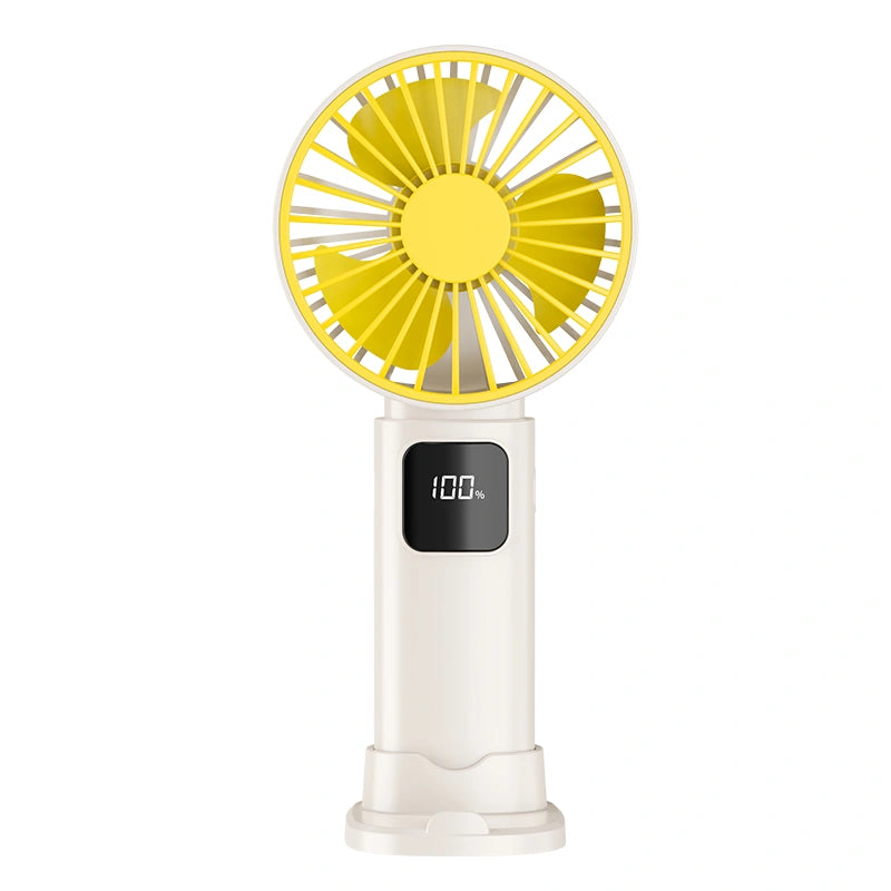 5-Speed Handheld Fan with Digital Display