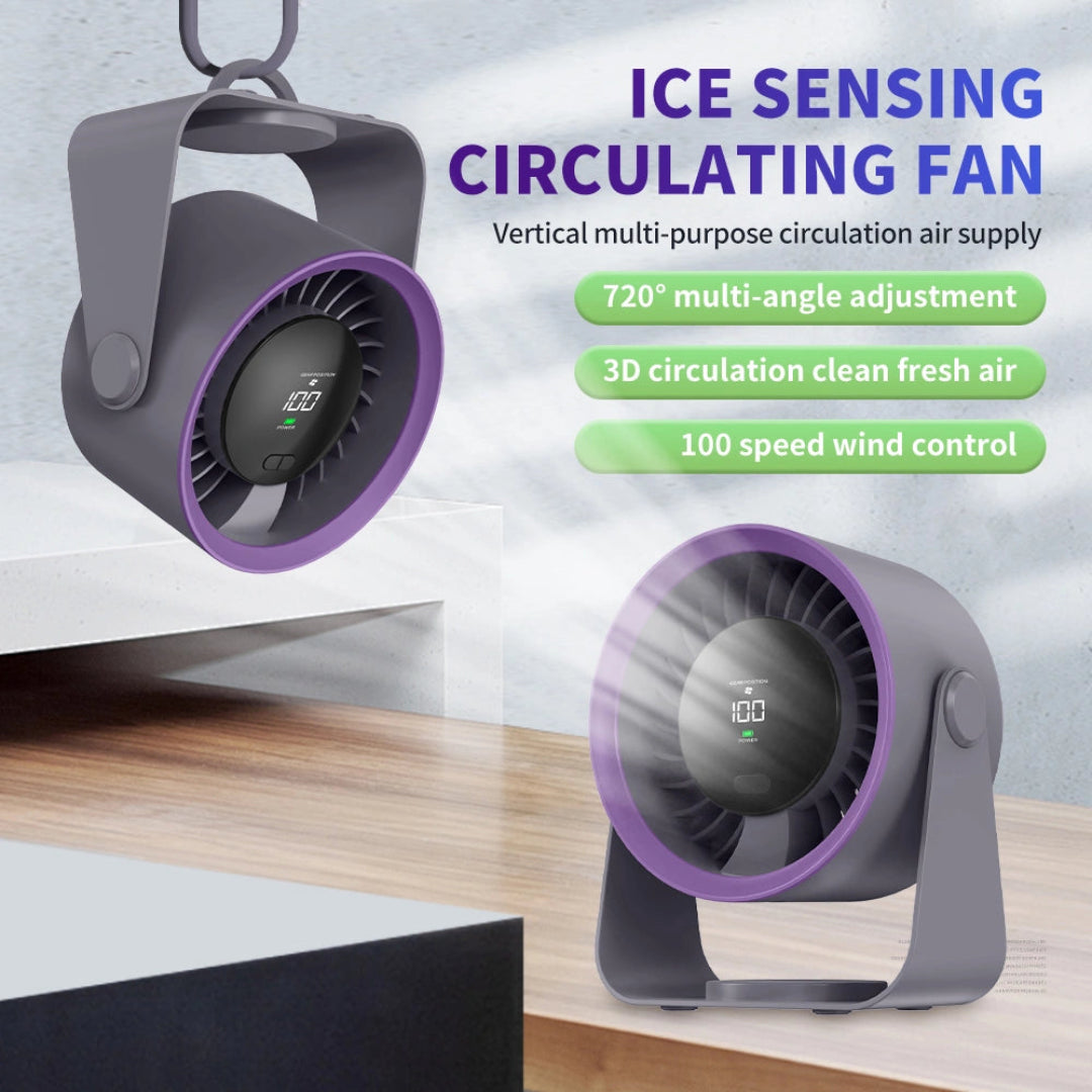 Rechargeable Desktop/Wall-Mounted Fan