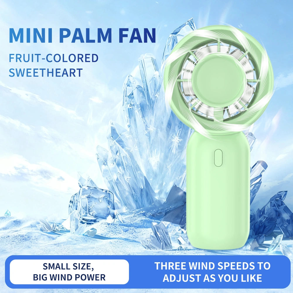 Compact 3-Speed Handheld Fan