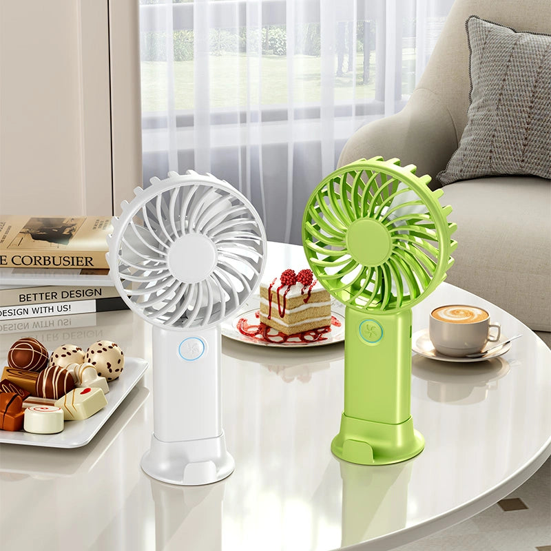 Handheld Fan with Phone Stand