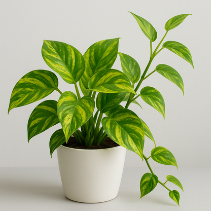 Golden Pothos – Easy Care Indoor Plant with Air-Purifying Variegated Foliage  (Live Indoor Plant)