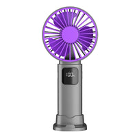5-Speed Handheld Fan with Digital Display