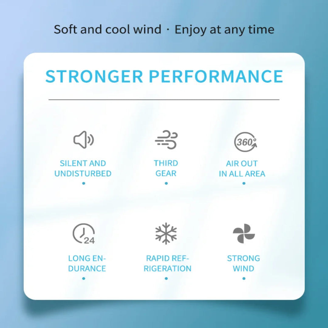 Hands-Free Rechargeable Neck Fan