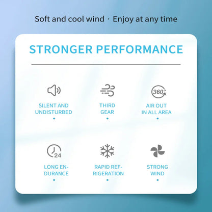 Hands-Free Rechargeable Neck Fan