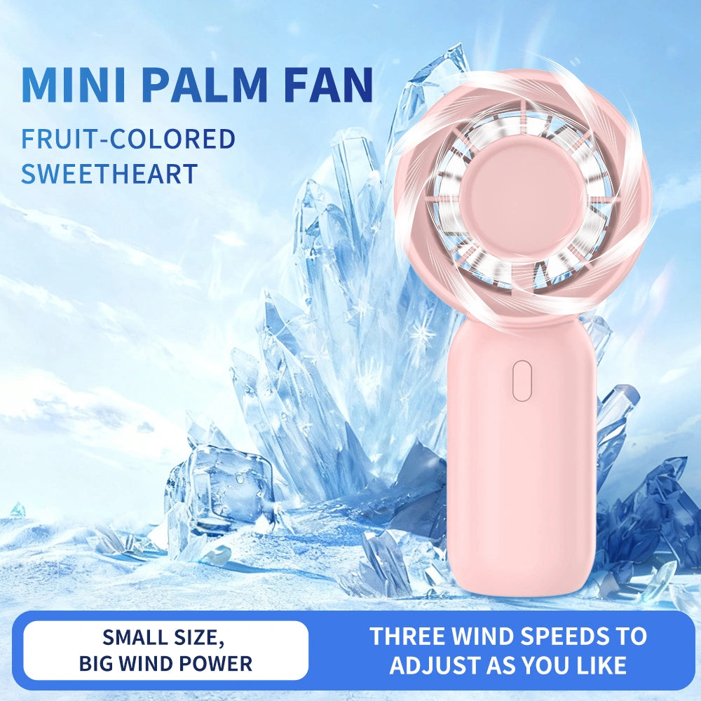 Compact 3-Speed Handheld Fan