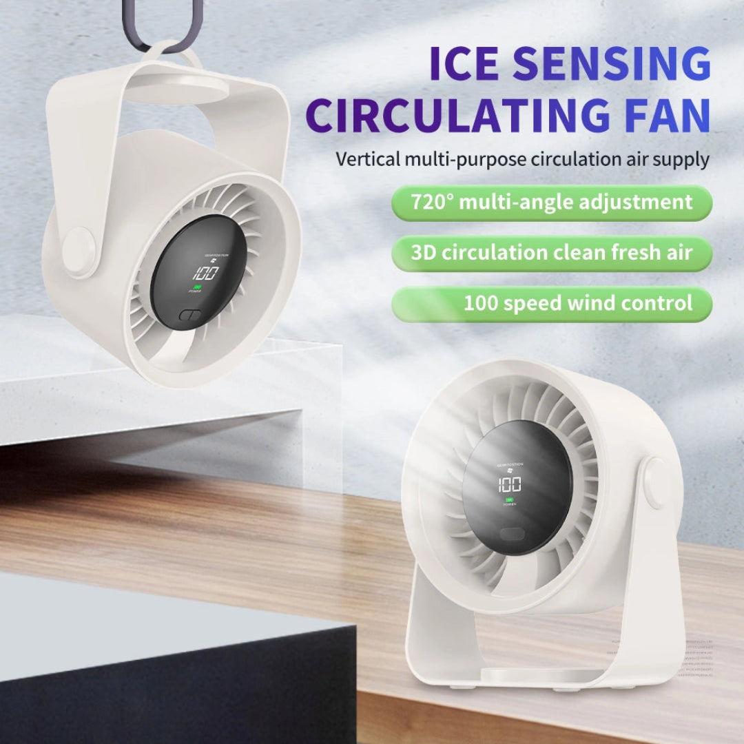 Rechargeable Desktop/Wall-Mounted Fan