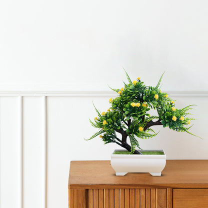 Stunning Yellow Artificial Bonsai ~ The Perfect Gift