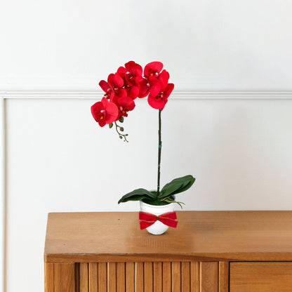 Gorgeous Red Orchid - Artificial (Good Gift)