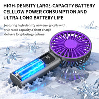 5-Speed Handheld Fan with Digital Display