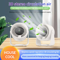 Rechargeable Desktop/Wall-Mounted Fan